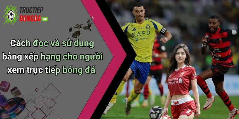 Cách đọc và sử dụng bảng xếp hạng cho người xem trực tiếp bóng đá