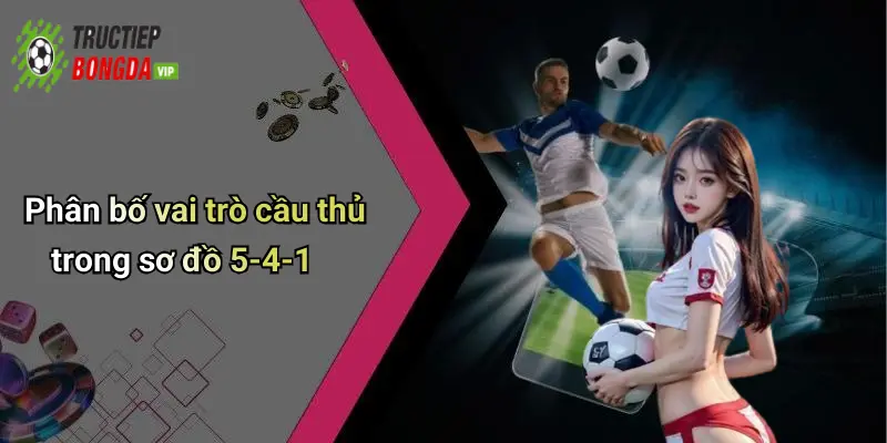 Phân bố vai trò cầu thủ trong sơ đồ 5-4-1