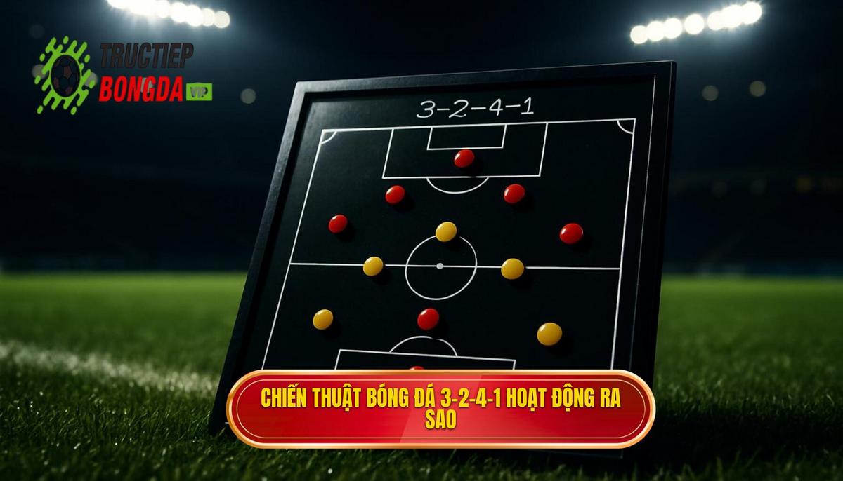 Cơ chế Hoạt động của Chiến thuật bóng đá 3-2-4-1