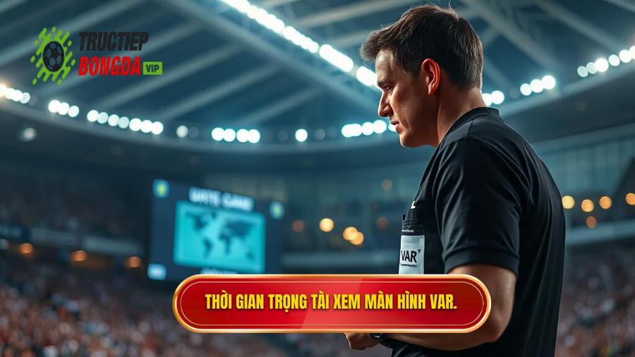 1. Thời gian trọng tài xem màn hình VAR.