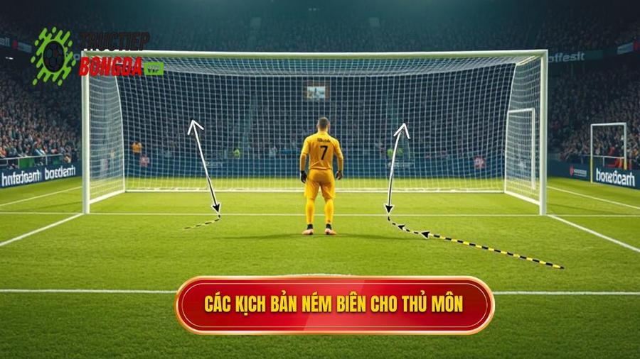 2. Các kịch bản ném biên cho thủ môn