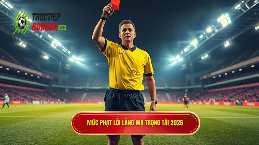 3. Mức phạt lỗi lăng mạ trọng tài 2026