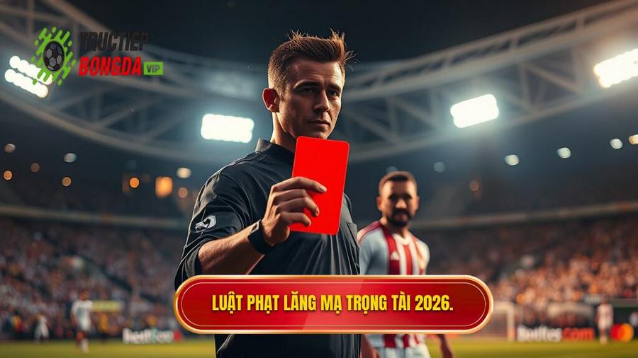 Luật phạt lăng mạ trọng tài 2026.