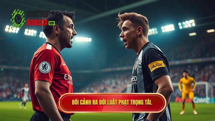 1. Bối cảnh ra đời của Luật phạt lỗi lăng mạ trọng tài mới nhất 2026