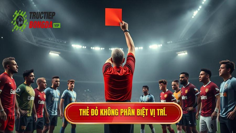 2. Các trường hợp điển hình: Khi tấm thẻ đỏ không phân biệt vị trí