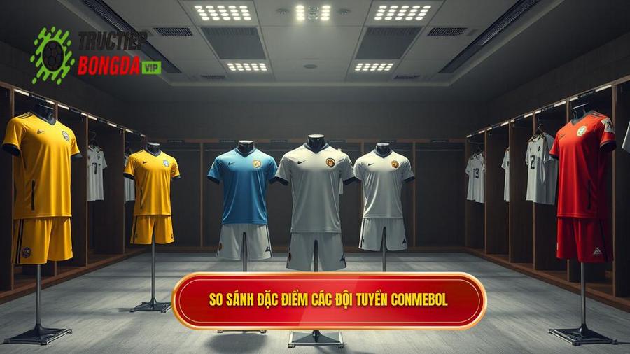 Bảng so sánh đặc điểm các đội tuyển hàng đầu CONMEBOL